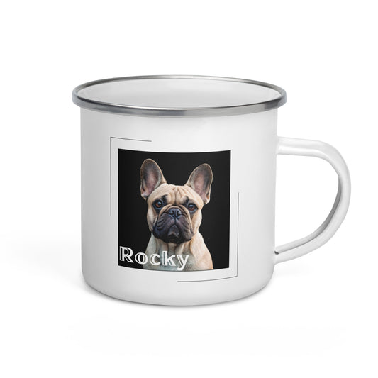 Custom Pet Enamel Mug - Black